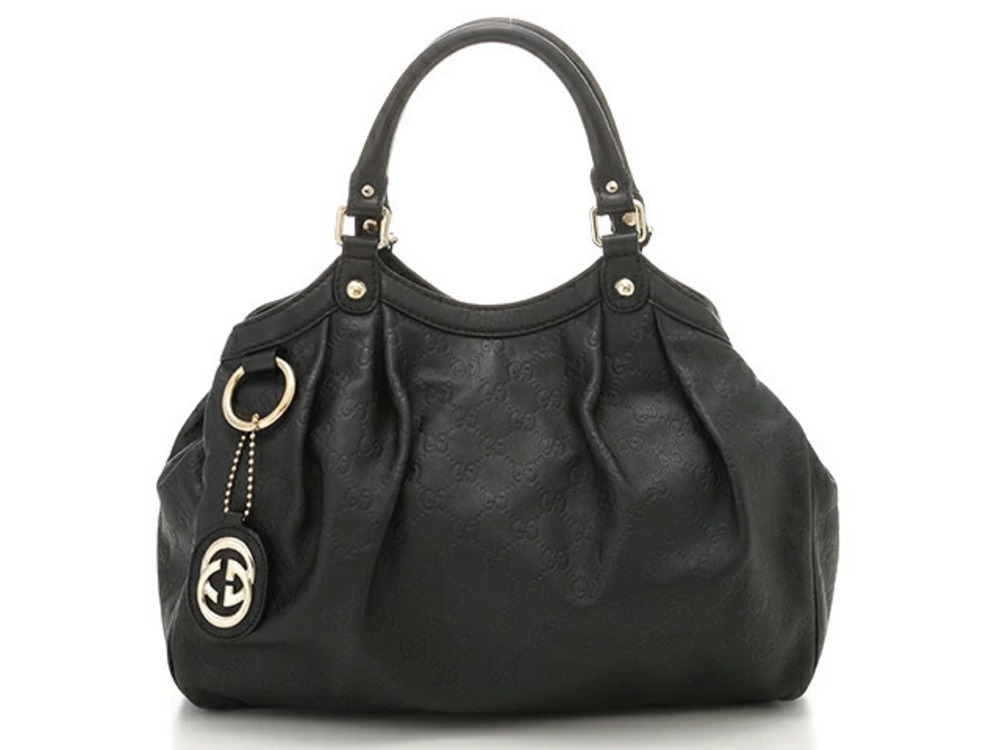 Gucci Sukey Tote Bag Gucci Guccissima Black